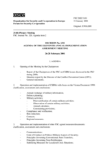 Forum for Security Co-operation Decision No. 1/01