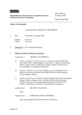 Journal of the 313th Plenary Meeting of the Forum for Security Co-operation