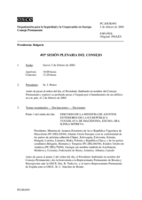 Journal of the 493rd Plenary Meeting of the Permanent Council (es)