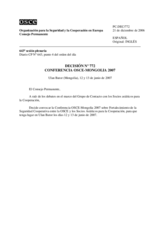 Permanent Council Decision No.772 (es)
