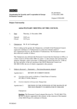 Journal of the 643th Plenary Meeting of the Permanent Council