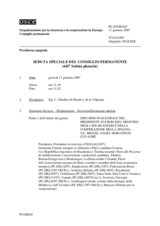 Journal of the 645th Special Plenary Meeting of the Permanent Council (it)