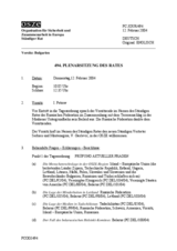 Journal of the 494th Plenary Meeting of the Permanent Council (de)