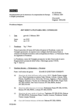 Journal of the 494th Plenary Meeting of the Permanent Council (it)