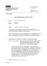 Journal of the 647th Plenary Meeting of the Permanent Council (de)