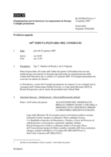 Journal of the 647th Plenary Meeting of the Permanent Council (it)