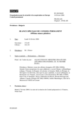 Journal of the 495th Special Plenary Meeting of the Permanent Council (fr)