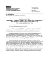 Forum for Security Co-operation Decision No. 2/04 - An Overview of the 2002 and 2003 annual submissions for the information exchange on SALW (de)
