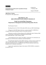 Permanent Council Decision No. 595