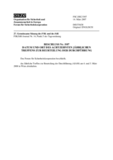 Forum for Security Co-operation Decision No. 5/07 (de)
