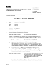 Journal of the 415th Plenary Meeting of the Forum for Security Co-operation (it)