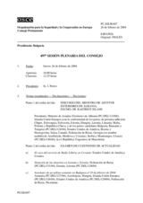 Journal of the 497th Plenary Meeting of the Permanent Council (es)