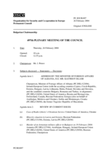 Journal of the 497th Plenary Meeting of the Permanent Council