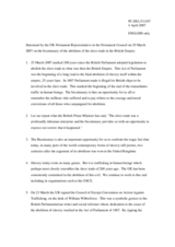 Statement by the Delegation of the United Kingdom on the bicentenary of the abolition of the slave trade in the British Empire