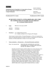 Journal of the 28th Joint Meeting of the Forum for Security Co-operation and the Permanent Council (es)