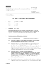 Journal of the 499th Plenary Meeting of the Permanent Council (it)