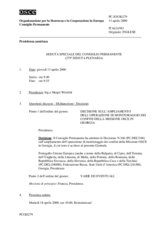 Journal of the 279th Special Plenary Meeting of the Permanent Council (it)