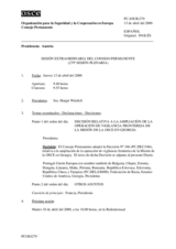 Journal of the 279th Special Plenary Meeting of the Permanent Council (es)