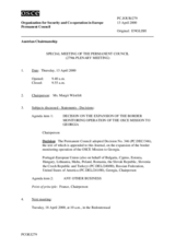 Journal of the 279th Special Plenary Meeting of the Permanent Council