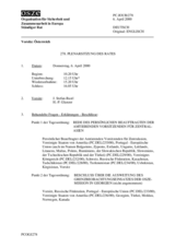 Journal of the 278th Plenary Meeting of the Permanent Council (de)