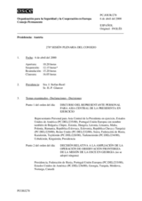 Journal of the 278th Plenary Meeting of the Permanent Council (es)