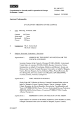 Journal of the 277th Plenary Meeting of the Permanent Council
