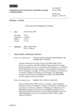 Journal of the 277th Plenary Meeting of the Permanent Council (fr)