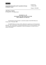 Permanent Council Decision No. 345