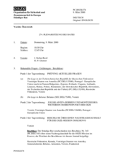 Journal of the 274th Plenary Meeting of the Permanent Council (de)