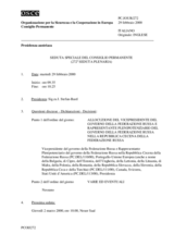 Journal of the 272nd Special Plenary Meeting of the Permanent Council (it)