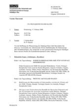 Journal of the 270th Plenary Meeting of the Permanent Council (de)