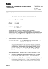 Journal of the 270th Plenary Meeting of the Permanent Council (es)