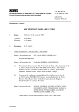 Journal of the 418th Plenary Meeting of the Forum for Security Co-operation (es)