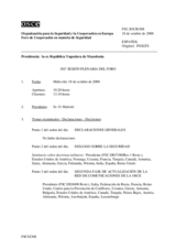 Journal of the 302nd Plenary Meeting of the Forum for Security Co-operation (es)