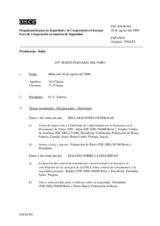 Journal of the 295th Plenary Meeting of the Forum for Security Co-operation (es)