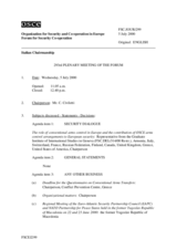 Journal of the 293rd Plenary Meeting of the Forum for Security Co-operation