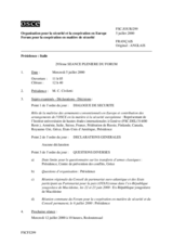 Journal of the 293rd Plenary Meeting of the Forum for Security Co-operation (fr)