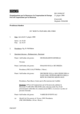 Journal of the 291st Plenary Meeting of the Forum for Security Co-operation (it)