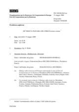 Journal of the 288th Plenary Meeting of the Forum for Security Co-operation (it)