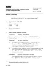 Journal of the 288th Plenary Meeting of the Forum for Security Co-operation