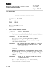 Journal of the 280th Plenary Meeting of the Forum for Security Co-operation