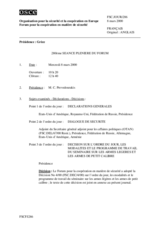 Journal of the 280th Plenary Meeting of the Forum for Security Co-operation (fr)