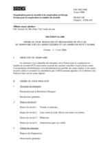 Forum for Security Co-operation Decision No. 4/00 - Agenda, modalities and work programme for the Seminar on Small Arms and Light Weapons (fr)