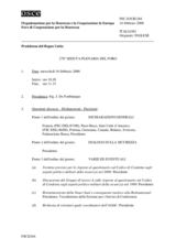 Journal of the 278th Plenary Meeting of the Forum for Security Co-operation (it)