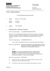 Journal of the 276th Plenary Meeting of the Forum for Security Co-operation (de)