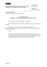 Forum for Security Co-operation Decision No. 2/00 - Communication account arrears incurred from August to October 1999 (fr)