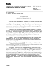 Forum for Security Co-operation Decision No. 1/00 - FSC Working Groups (es)