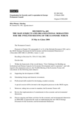 Permanent Council Decision No. 602