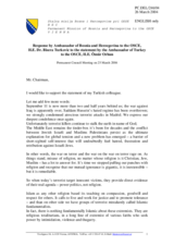 Statement by the Delegation of Bosnia and Herzegovina in response to the statement by the Delegation of Turkey