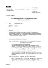 Journal of the 502nd Plenary Meeting of the Permanent Council (fr)